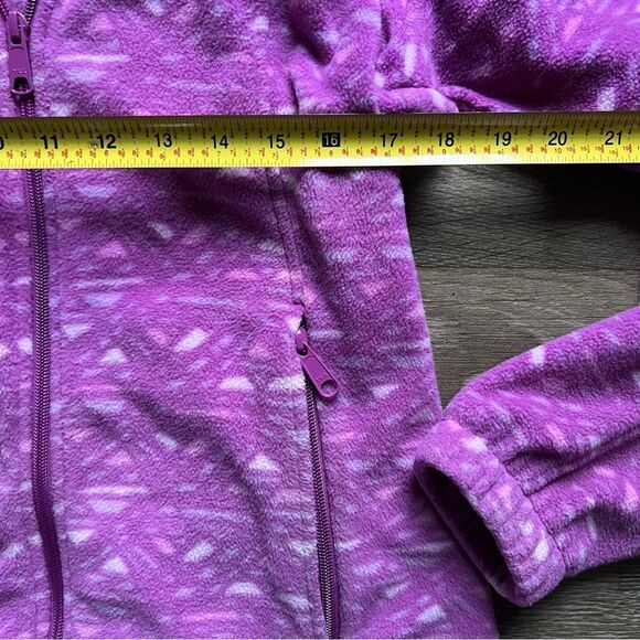 Columbia Sawyer Rapids Printed Full Zip Fleece Jacket Aztec Purple size Medium - Picture 9 of 10
